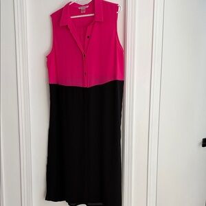 Nygard 
Lovely pink and black long tunic Ptp 24”